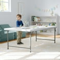 thumbnail image 6 of Flash Furniture Paige 4.93' Rectangular Plastic Kids Activity Table, White, 6 of 17