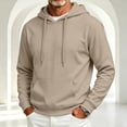 thumbnail image 2 of HAJWOH Mens Hoodie Pullover Pocket Winter Warm Adjustable Drawstring Hood, Kangaroo Pocket,Machine Wash, 2 of 5