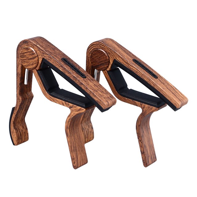 Guitar Capo - Rosewood Color With 5 Picks, One Handed Operation, Versatile, Adjustable, Fine Workmanship, Durable And Reliable For Acoustic And Electric Guitars