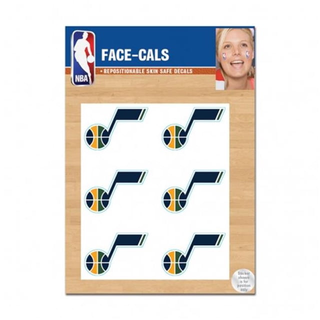 Wincraft 1493474460 NBA Utah Jazz Tatouage Visage Cals