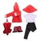 thumbnail image 5 of Ropa para muñecas NikouMX 6 piezas impermeable sombrero camiseta pantalones zapatos 18 pulgadas, 5 of 8