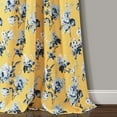 thumbnail image 5 of Lush Decor Tania Floral Room Darkening 84" x 52" Floral Yellow 3" Back Tab Rod Pocket Pair Window Panel, 5 of 11