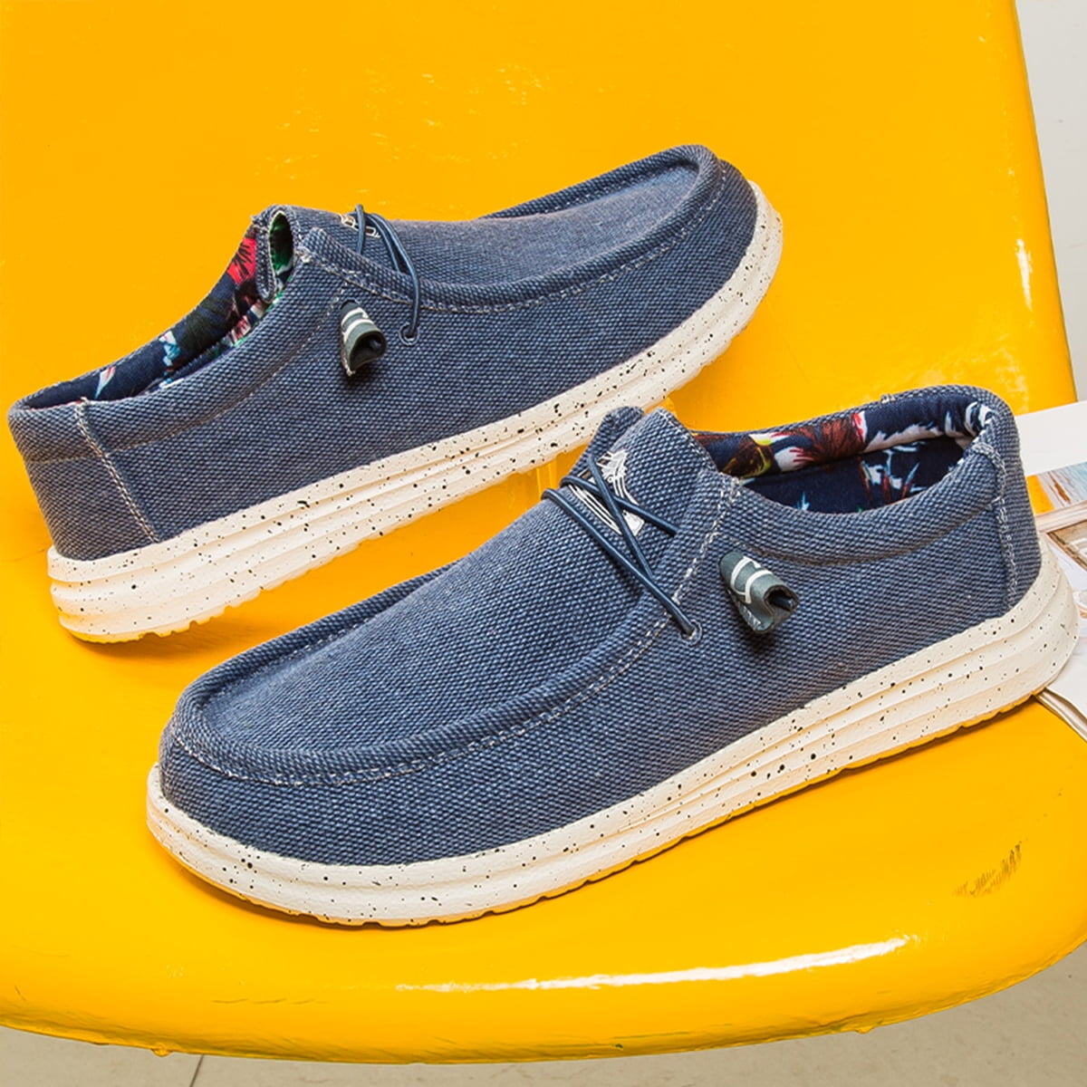 Mens Canvas Slip-On Loafer, Comfortable 