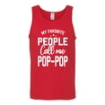 thumbnail image 2 of Wild Bobby,My Favorite People Call Me Pop-Pop Father Dad Grandpa Gift, Father's Day, Men Graphic Tank Top, Red, Small, 2 of 3