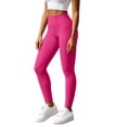 thumbnail image 2 of Gealkoca Yoga Ribbed Leggings for Women High Waisted Tummy Control Butt Lifting Workout Gym Athletic Pants Women's Casual Straight Leggings Pants, 2 of 8