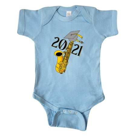 

Inktastic Saxophone 2021 Graduation Gift Baby Boy or Baby Girl Bodysuit