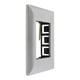 thumbnail image 3 of Placa Con Chasis Alpha 3 Modulos Plastico Plata 11.9X8.2X2 C, 3 of 3