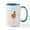 White/Blue Inside, variant on CafePress - Thanksgiving Llama Mugs - 15 oz Ceramic Large White Novelty Mug