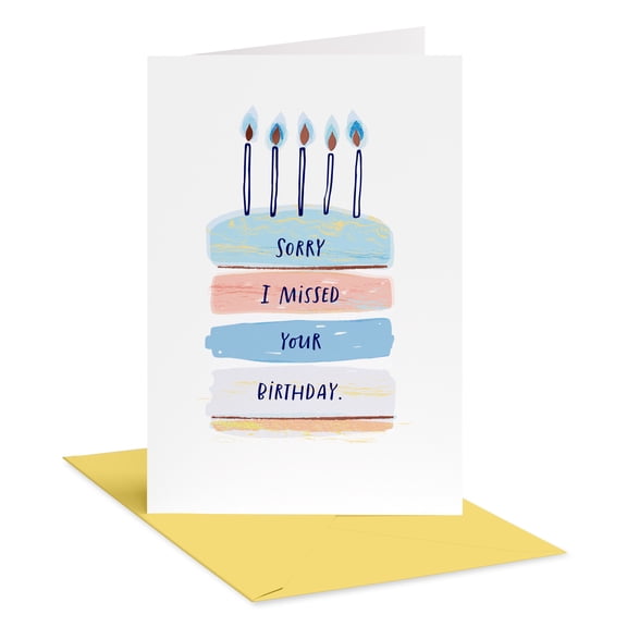 American Greetings Belated Birthday Card for Anyone (Sorry I Missed Your Birthday)