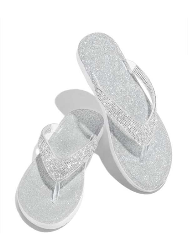 slippers with rhinestones