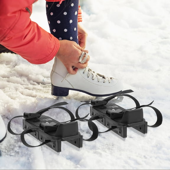 OFFIGAM Beginner Ice Skates for Toddlers Black Plastic Safe and Stable 1Pair