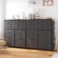 thumbnail image 7 of Shininglove 43-Inch Fabric Dresser for Bedroom with 12 Drawers, Sturdy Metal Frame, Wood Tabletop, Dark Grey, 7 of 7
