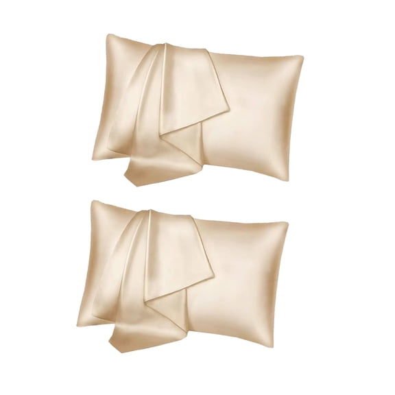 AUQ 2Pcs Silk Pillowcase,Body Pillow Pillowcase with Luxurious Softness,Pillowcases for Healthy Skin and Hair