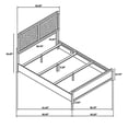 thumbnail image 6 of Cavy Queen Size Bed, Channel Tufted Upholstered Headboard, Black Gray, 6 of 9