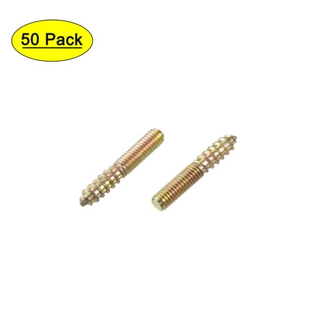 

Uxcell M4x25mm Hanger Bolt Carbon Steel Zinc Plated 50 Pack