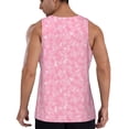 thumbnail image 3 of Easygdp Breast Cancer Awareness Men's Tank Top, Sleeveless Muscle T Shirts, Breathable, Quick-Dry, Loose for Gym, Running, Fitness -, 3 of 9