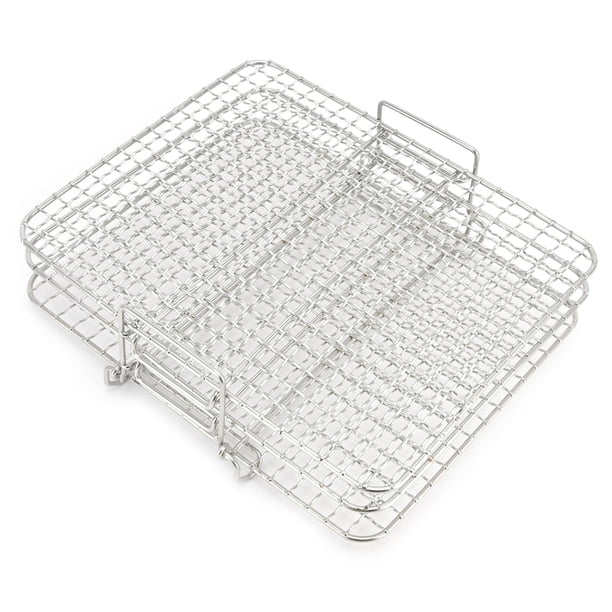 Rejilla para Hornear, Rejilla de Alambre Grueso multifunción, se Adapta a Varias bandejas para Hornear y Horno Tostador, hornea y enfría rápidamente(Parrilla Cuadrada de 3 Capas) Amonsee NO