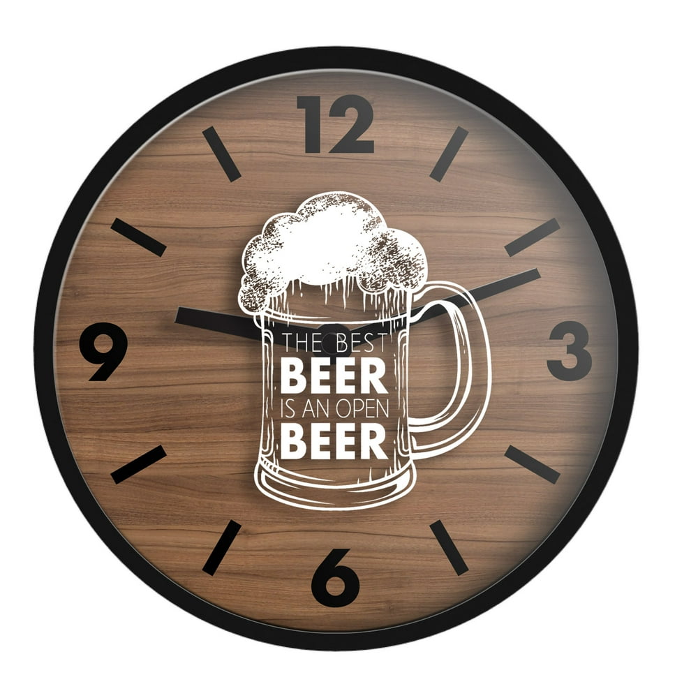 Westclox 16" Beer Wall clock, 16 In. Diam x 2H