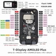 thumbnail image 4 of T-Display AMOLED PLUS ESP32-S3 Development Board 1.91 Inch AMOLED Screen Wi-Fi Bluetooth 5 Module Support IoT Projects, 4 of 6