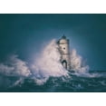 thumbnail image 2 of Atzori, Daniele 32x25 Black Ornate Wood Framed with Double Matting Museum Art Print Titled - The Lighthouse Mangiabarche, 2 of 4