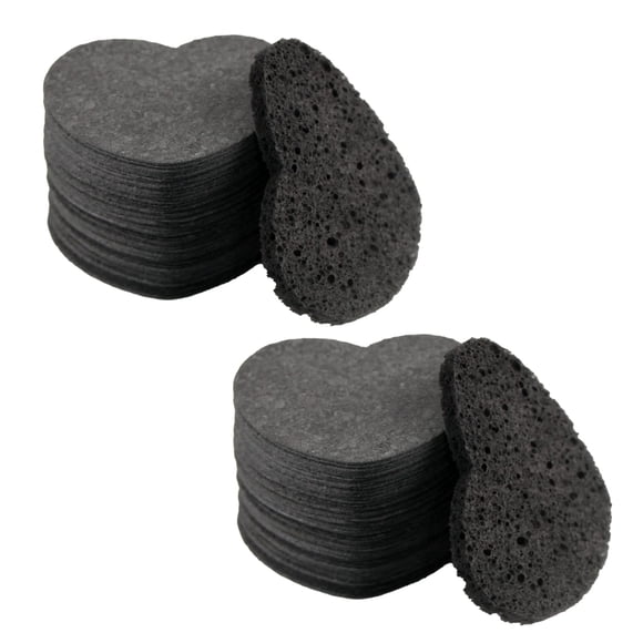 Esponjas faciales Spunspon de celulosa con forma de corazón, 100 unidades