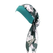 labakihah hat women's casual loose print chemo beanie cancer headwear turban cap turbans for women army green