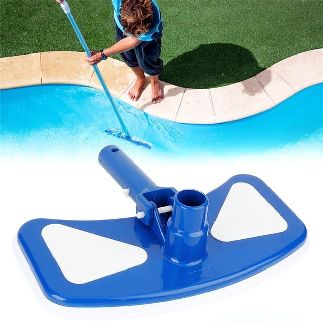 NAOJIE Half Moon Pool Vacuum Head - Swivel Hose Connection,Pole Handle - Above Ground,In-Ground Swimming Pools,Pool Vacuum Head,Manual Pool Vacuum,Manual Pool Vacuum for Inground Pools