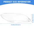 thumbnail image 4 of 1 Pair Car Left & Right Front Headlight Cover Waterproof Clear Headlight Lens Shell Cover, for 3 2006-2012,2 * Car Headlight Lens Cover,Transparent, 4 of 8