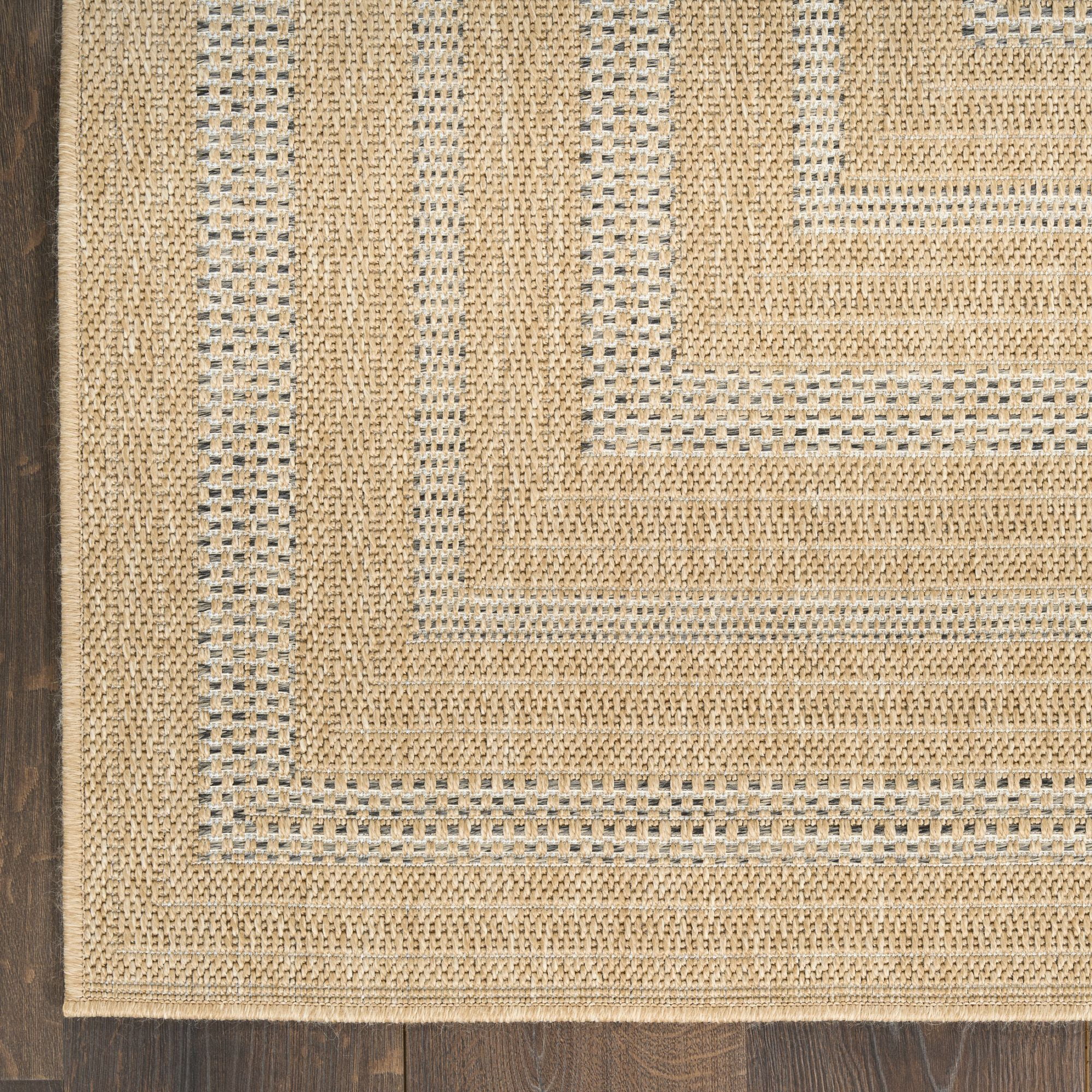 Nourison Tulum 10' x 14' Taupe Grey Indoor/Outdoor Rug