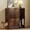 Walnut, variant on Euqvunn Double Cat Litter Box Enclosure Furniture, Mid Century Hidden Washroom Cabinet for Two Cats with Scratching Post, Dangling Toy, Natural Wood Finish, Wood