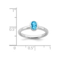 thumbnail image 4 of Blue Topaz Ring 2/5 Carat (ctw) in Sterling Silver, 4 of 4
