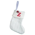 thumbnail image 2 of 7.8 Inches White Mini Christmas Stocking, Red Initial Monogram Embroidered Lettetr Christmas Decor Stocking, Personalized Knit Mini Xmas Stocking for Family Holiday Xmas Tree Decor, 2 of 6