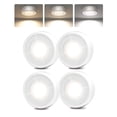 thumbnail image 1 of Luces LED Puck Lights EZVALO, 50 lúmenes, 6 cm, paquete de 4, 1 of 7