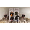thumbnail image 4 of VINOTECA Countertop Wine Rack - Light Grey, Small, 4 Bottle Wine Holder for Wine Storage - Oenophilia Foldable Wine Tabletop - Best Wine Gift Idea For Men Women, Souvenir, Present, 4 of 9
