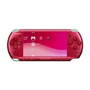 Restored PlayStation Portable PSP 3000 Video Game Console with 32 MB Data Storage, Red, 1, 1 pack
