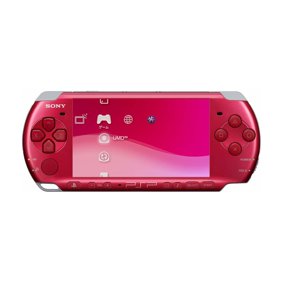 Restored Playstation Portable PSP 3000 Gaming Console, Red (Refurbished)