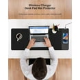 thumbnail image 6 of Miroddi Mouse Pad with Wireless Charging, Gaming Mousepad with 10W Wireless Charger, Large Desk Mat with Waterproof Non-Slip Rubber Base, 6 of 7
