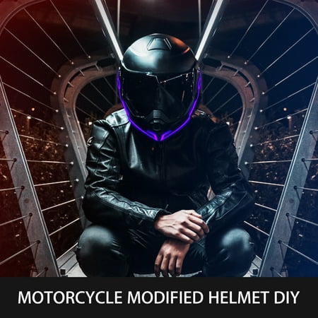 Motorcycle Riding Helmet EEEkit Motorcycle Helmet LED Lights Signal Flashing Stripe Bulbs for Night Riding, Red ()