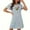 Blue, variant on Fazvaoo Christmas Nightgowns for Women Short Sleeve Short Nightgowns(Black,Size S-XXL)
