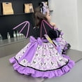 thumbnail image 4 of Falda de princesa Lolita Kuromi para niños, ropa Kawaii, vestido de fiesta de cumpleaños, atuendo Formal, Otoño, nuevo, 4 of 5