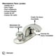 thumbnail image 2 of Llave Mezcladora Baño Lavabo Alfa  Satinado de Acero Inoxidable Manerales Atenas Corto, 2 of 3
