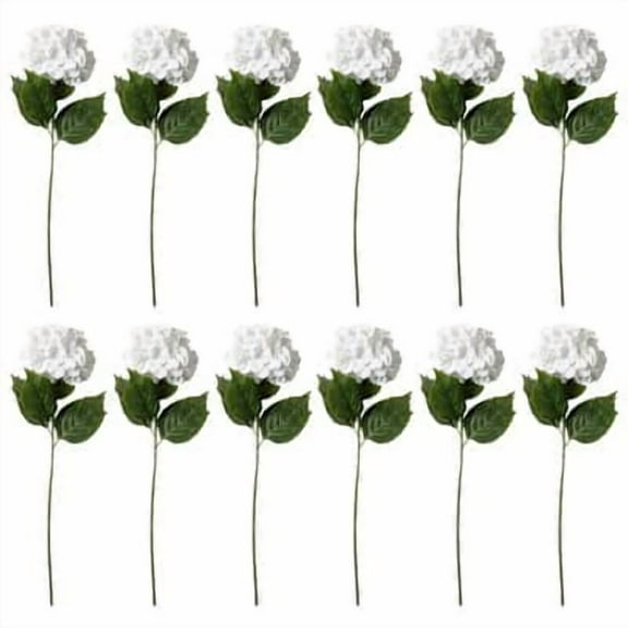 12 Pack: Classic Traditions™ White Hydrangea Stem by Ashland®