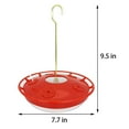 thumbnail image 5 of iMucci Hanging Hummingbird Feeders for Outdoors Applies to All Birds, Leak-Proof Hummer Bird Feeder Outside, Easy to Clean and Fill, 16 oz, Red, 5 of 8