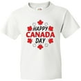 thumbnail image 3 of Inktastic Happy Canada Day- maple leaf circle Youth T-Shirt, 3 of 5
