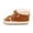 Brown, variant on NexTorq Infa'nt Fleece Snow Boots, Soft Hook and Loop Warm Winter Booties with Anti-Slip Sole for B'aby First Walkers and Cold Weather Gentle Warm Footwear for First Steps in Cold Weather Black