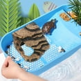 thumbnail image 3 of OUNONA Resin Turtle Basking Platform for Pet Use Coffee Color Decorative Climbing Ramp 7.5 x 5.5 x 3.5 Inches, 3 of 8