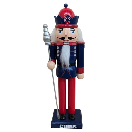 Chicago Cubs 12 Wooden Nutcracker Statue