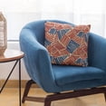 thumbnail image 6 of Plutus Brands Red, Blue Sketch Abstract Luxury Throw Pillow-Size:20" x 30", 6 of 9
