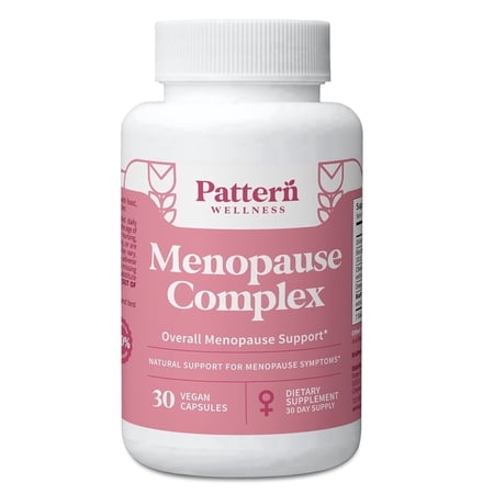 Pattern Wellness Menopause Complex Black Cohosh & DIM for Hormonal Balance & Wellness, 30 Count