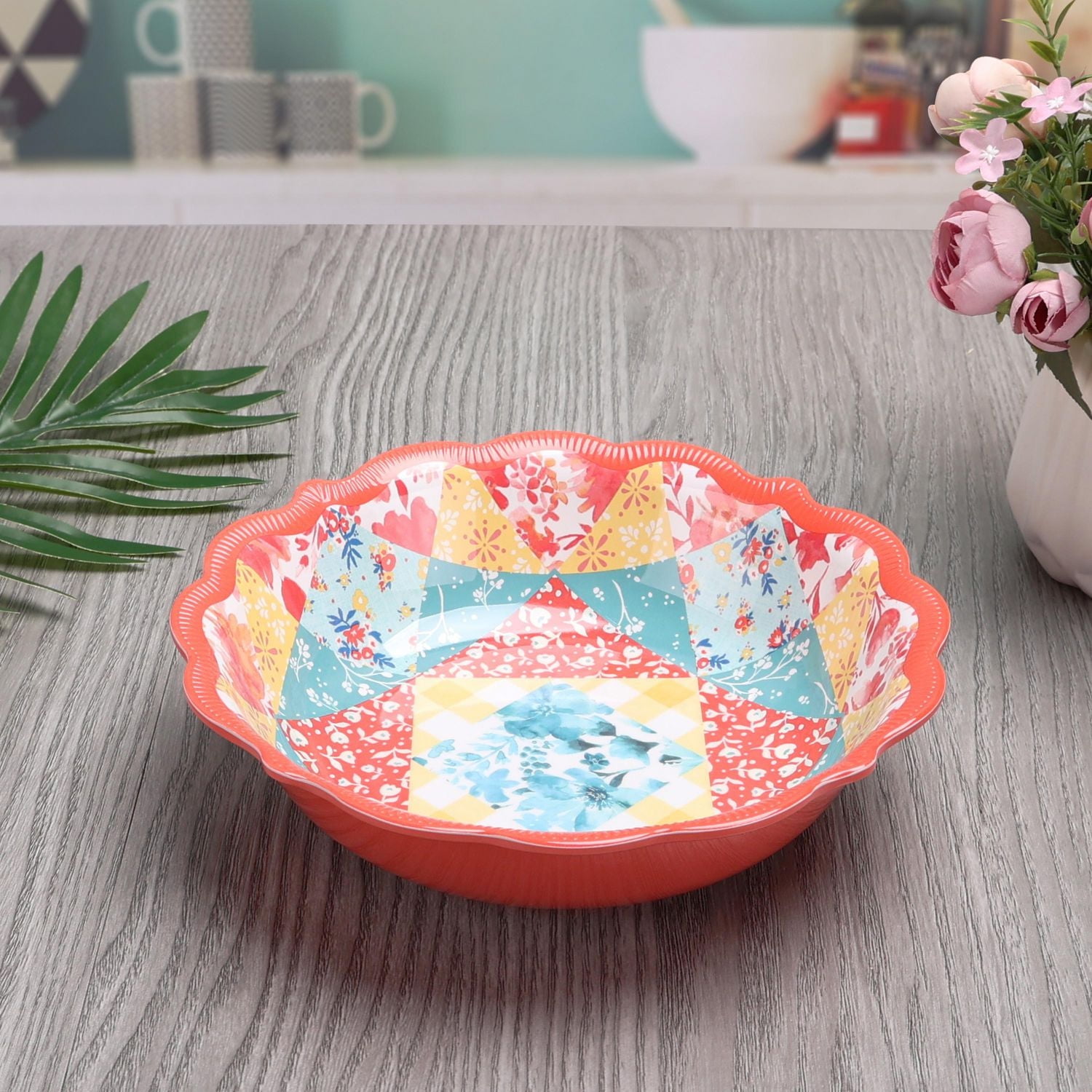 Bol à dîner en mélamine Patchwork de The Pioneer Woman 8,8 pouces 1 pièce